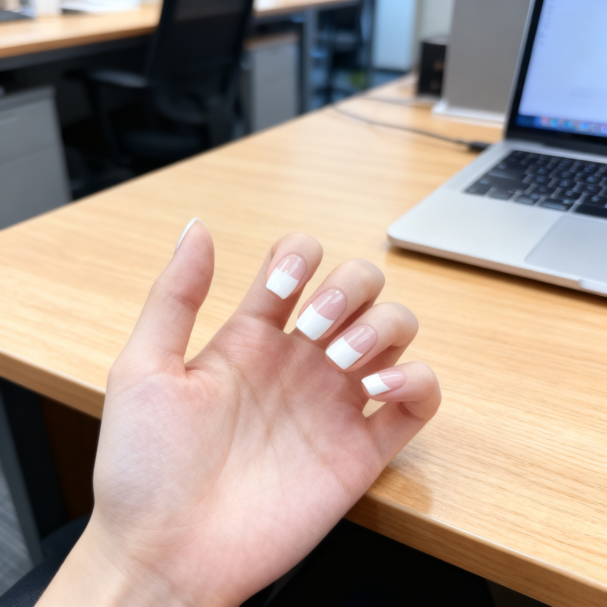 Classic French White Gel Nail Wraps – Timeless French Manicure Made Easy