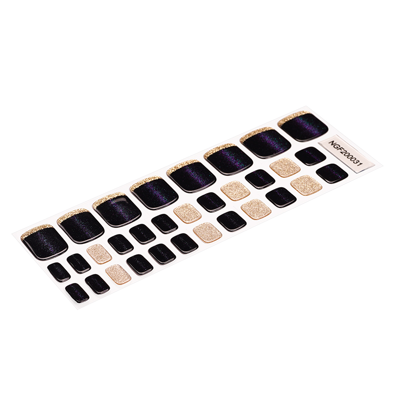 Black gold glitter【PEDI / TOES】