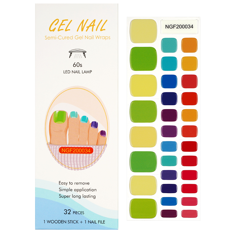 Rainbow Color【PEDI / TOES】