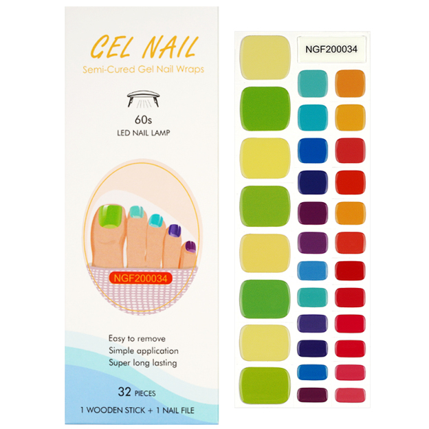 Rainbow Color【PEDI / TOES】