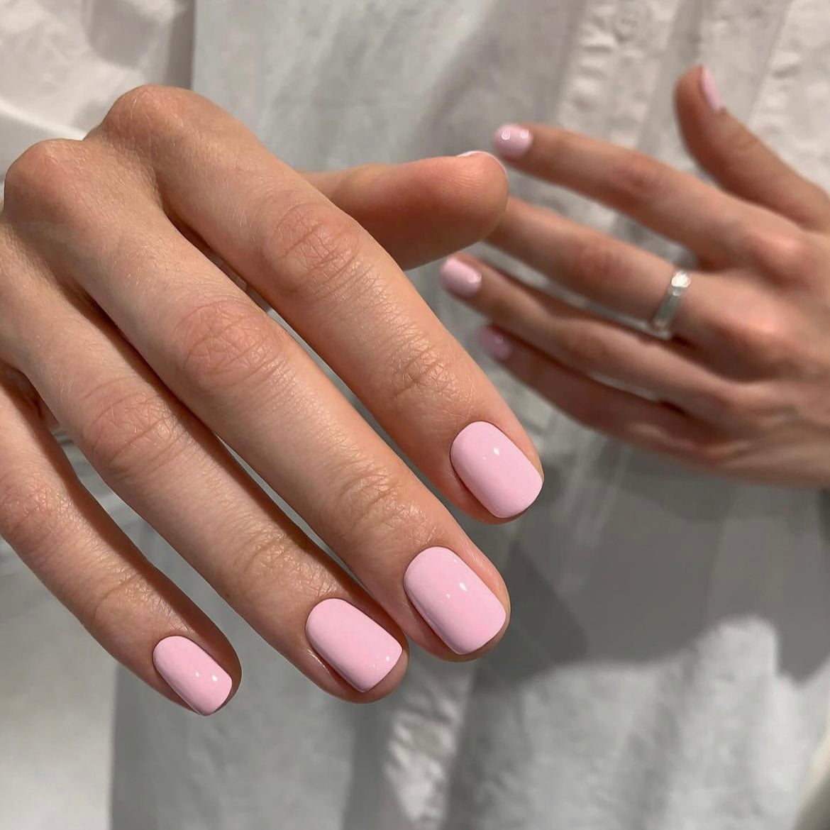 Soft Pink Gel Nail Wraps – Elegant & Versatile