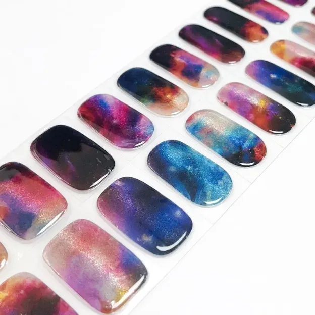 Galaxy Starry Sky Gel Nail Wraps – Capture the Magic of the Universe