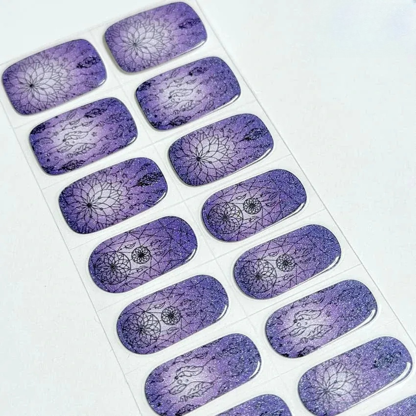 Mystic Dreamcatcher Nails Designs Semi Cured Gel Nail Strips