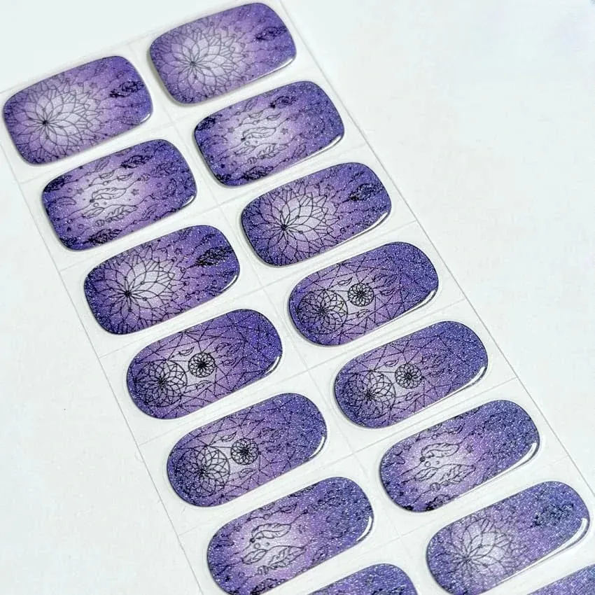 Mystic Dreamcatcher Nails Designs Semi Cured Gel Nail Strips