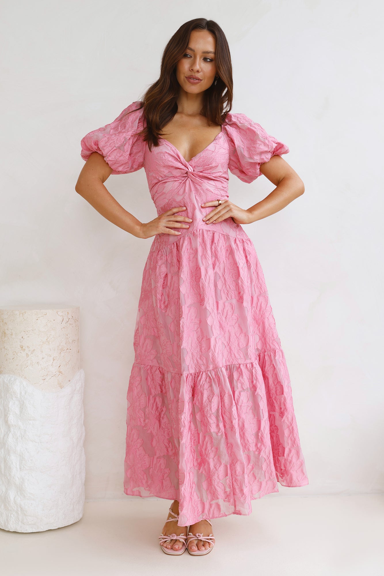 Shelly Twist Front Maxi Dress Shelly Twist Front Maxi Dress