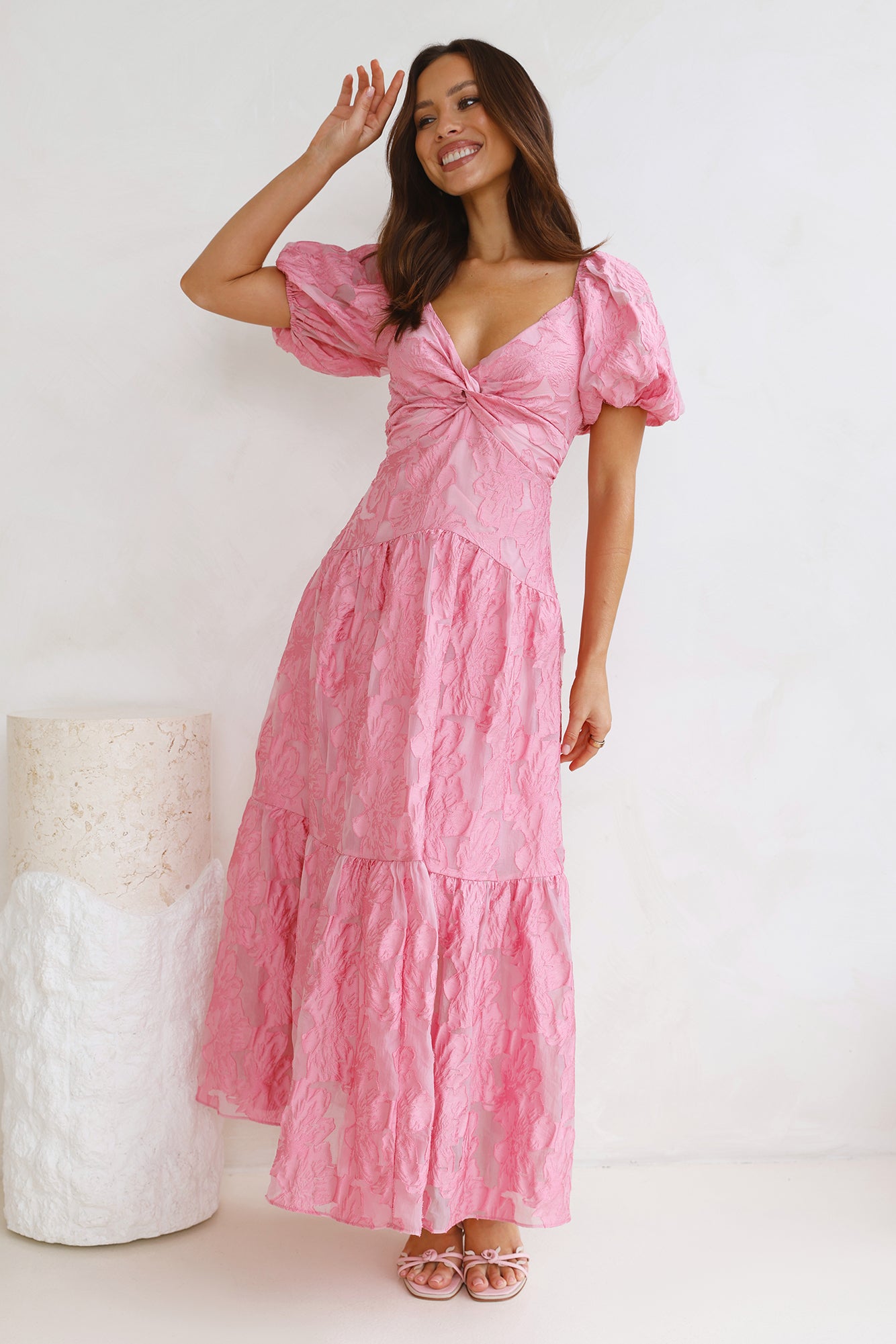 Shelly Twist Front Maxi Dress Shelly Twist Front Maxi Dress