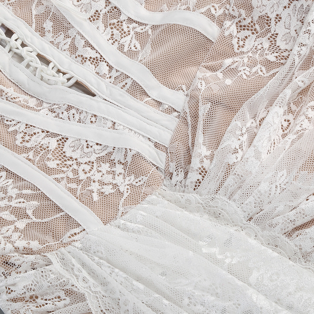 Champagne Sequin Mermaid Evening Gown with Open Back