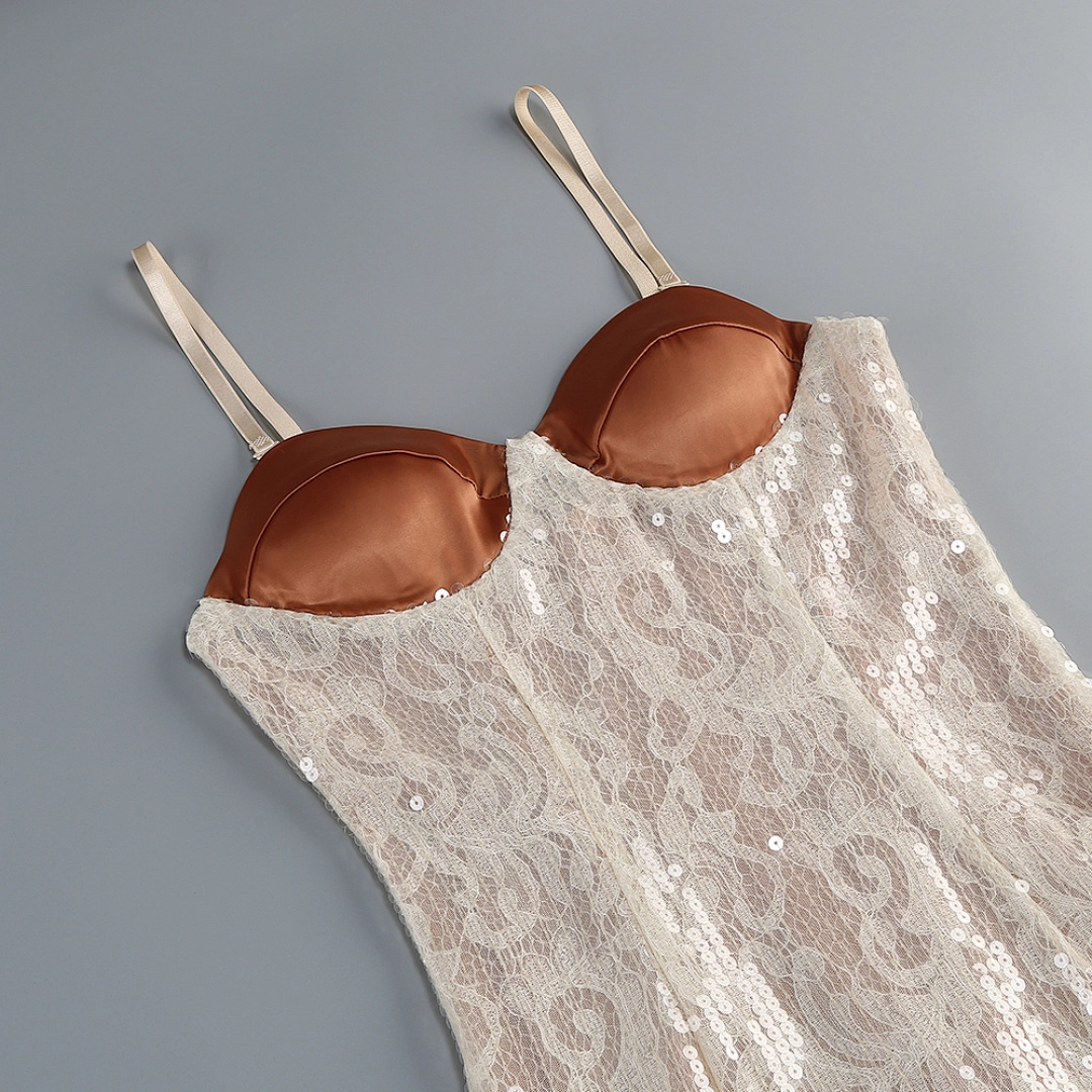 Luxury Black Sequin A-Line Evening Gown with Sweetheart Neckline