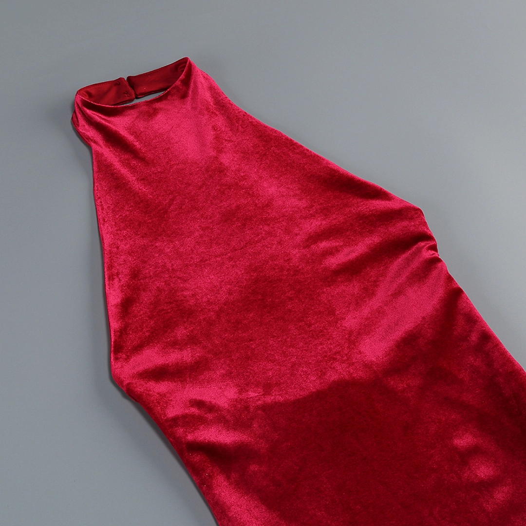 Royal Blue Sequin Mermaid Evening Gown with Beaded Details