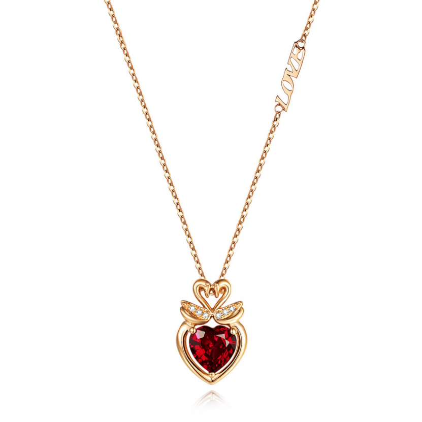 18K Rose Gold "Lifetime 520" Series - Lifelong Companion Necklace Set RY20046