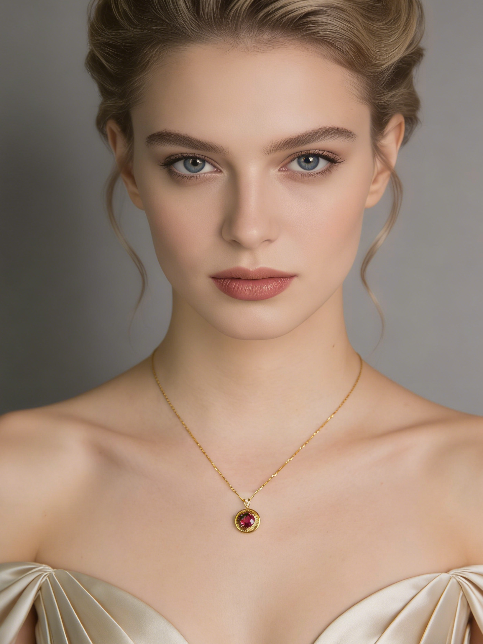 Feeling great! 18K Yellow Garnet Pendant
