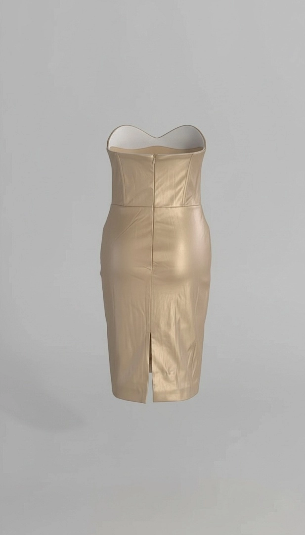 Elegant A-line Satin Evening Gown with Sequin Embellishments & V-Neck