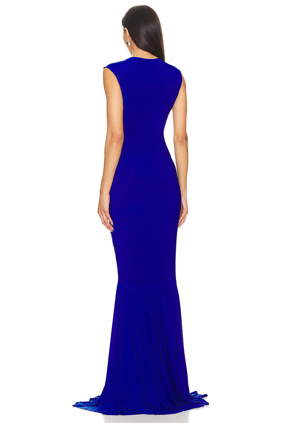 Royal Blue Ruched Mermaid Gown