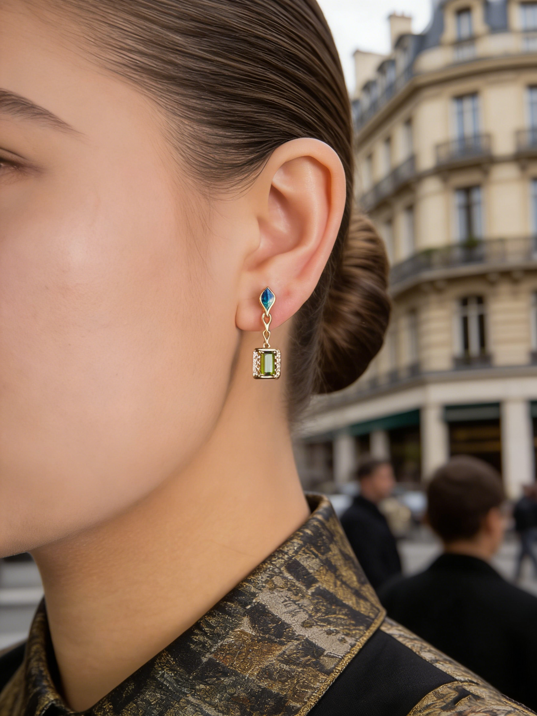 18K Rose Gold, Xi Huan Xiang Ban Collection, Love-Inspired Earrings