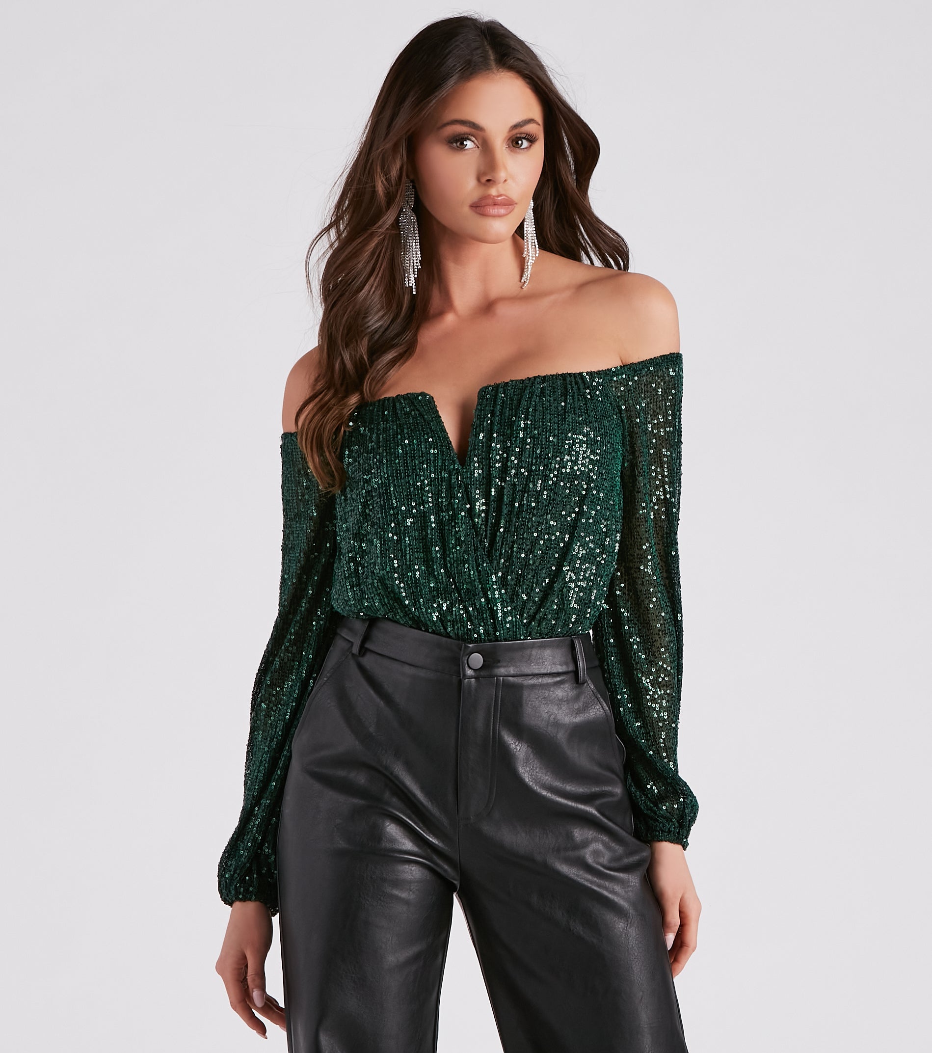 Time To Shine Sequin Bodysuit