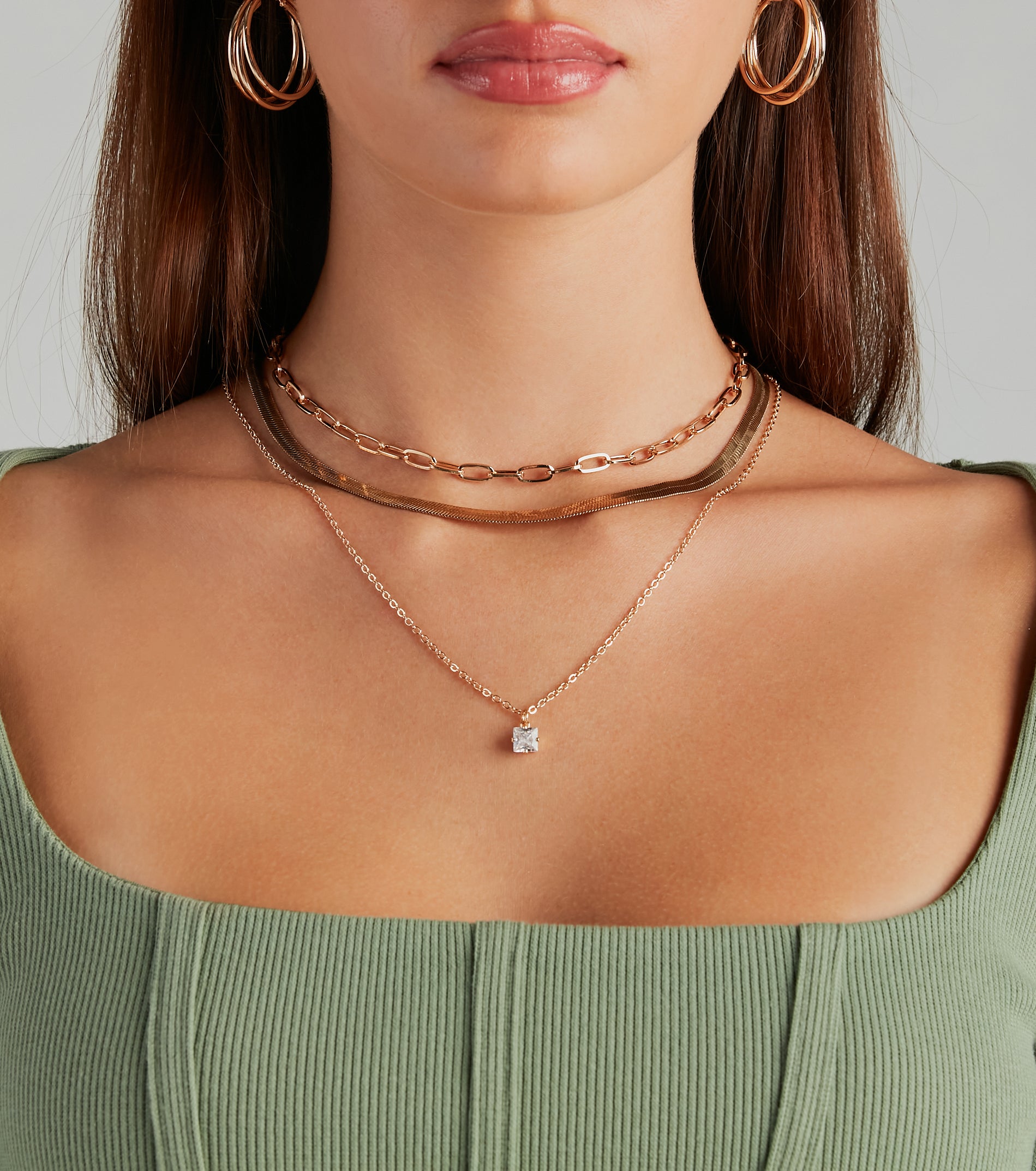 Charmed By You Layered Chain Necklace