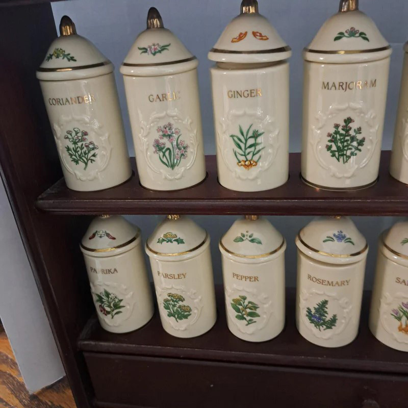 Lenox Garden Spice Jar Set With Rack