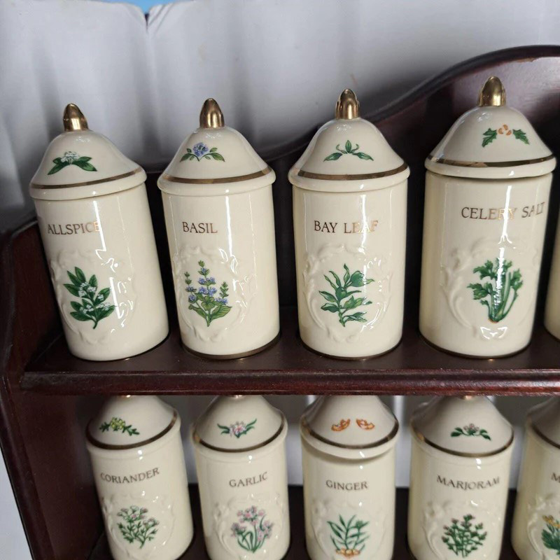 Lenox Garden Spice Jar Set With Rack