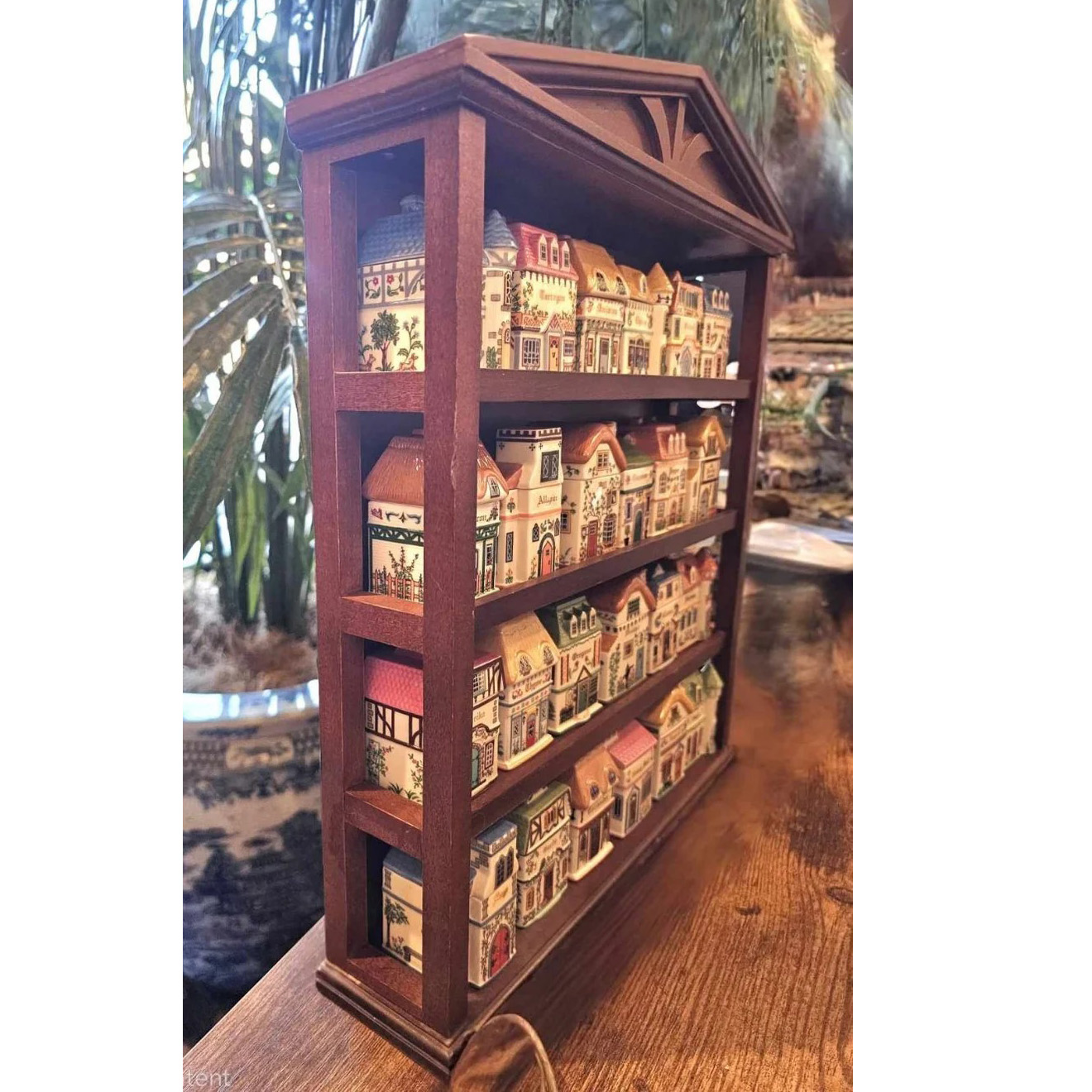 RARE SPICE VILLAGE by Lenox "Canterbury Crossing" 24 Spice Jars with Rack