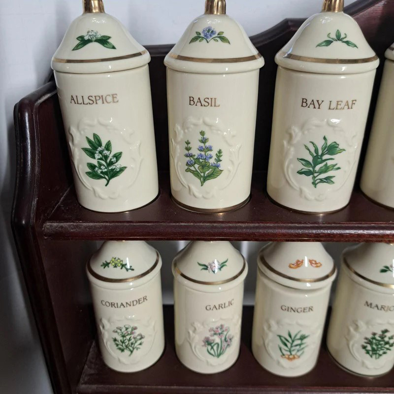 Lenox Garden Spice Jar Set With Rack