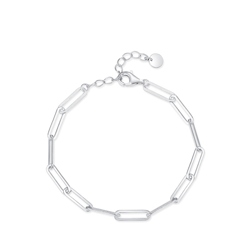 Fashion S925 Sterling Silver Bracelet Jewelry Casual Versatile Style for Women