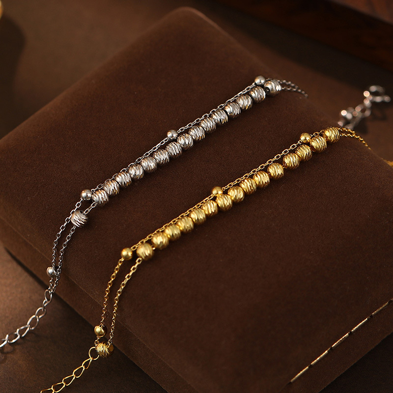 Fashion S925 Sterling Silver Bracelet Simple Style for Women