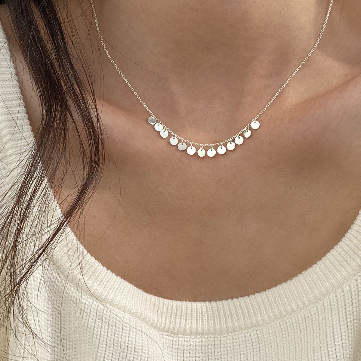 S925 Sterling Silver Pendant Necklace Fashion Casual Style