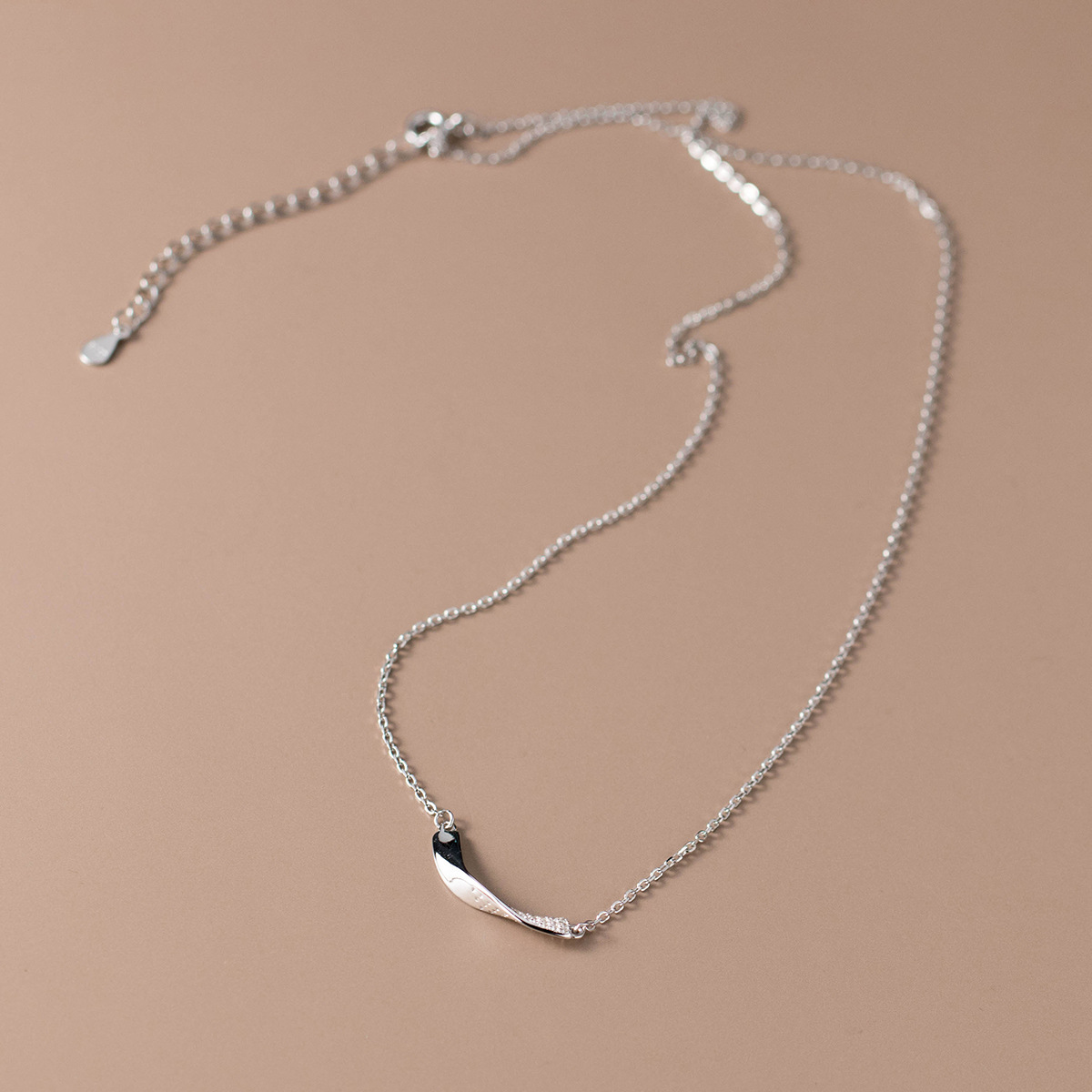 S925 Sterling Silver Pendant Geometric Necklace Elephant Style Casual Style