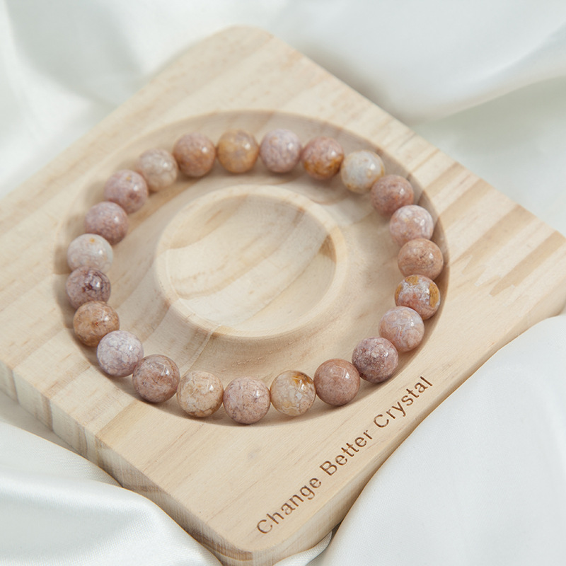 Stretch Bracelet for Women Men, Natural Gemstone Round Stone Crystal Beads for Beaded Elastic Bracelet