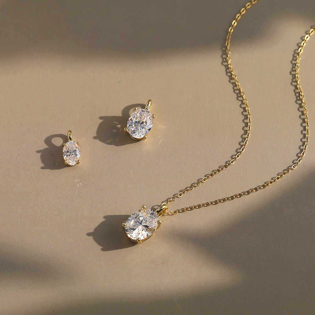 S925 Sterling Silver Pendant Necklace Luxury Niche Style Simple Round Zircon Pendant