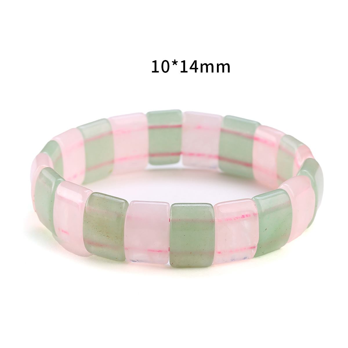 Multi-style Flat Bead Bracelet for Women Natural Semi Gemstone Crystal Beads Stretch Bracelet Factory Wholesale