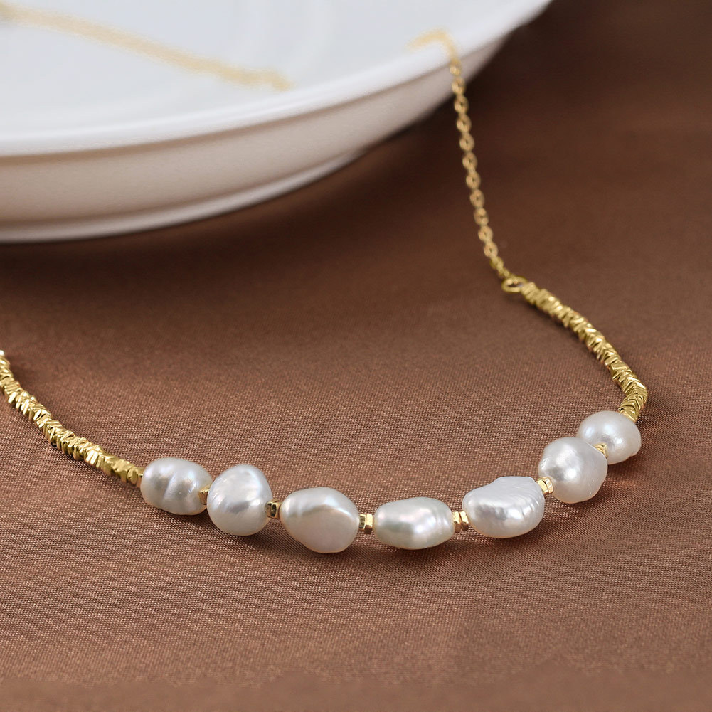 [Copy]925 Sterling Silver Necklace with Freshwater Pearl for Woment Casual Style