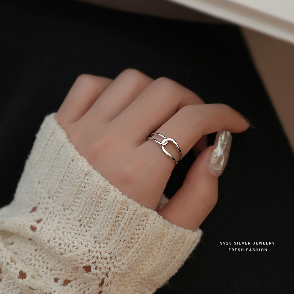 Fashion Rings S925 Sterling Silver Rings Jewelry Casual Design for Women