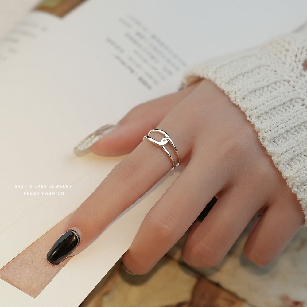 Fashion Rings S925 Sterling Silver Rings Jewelry Casual Design for Women