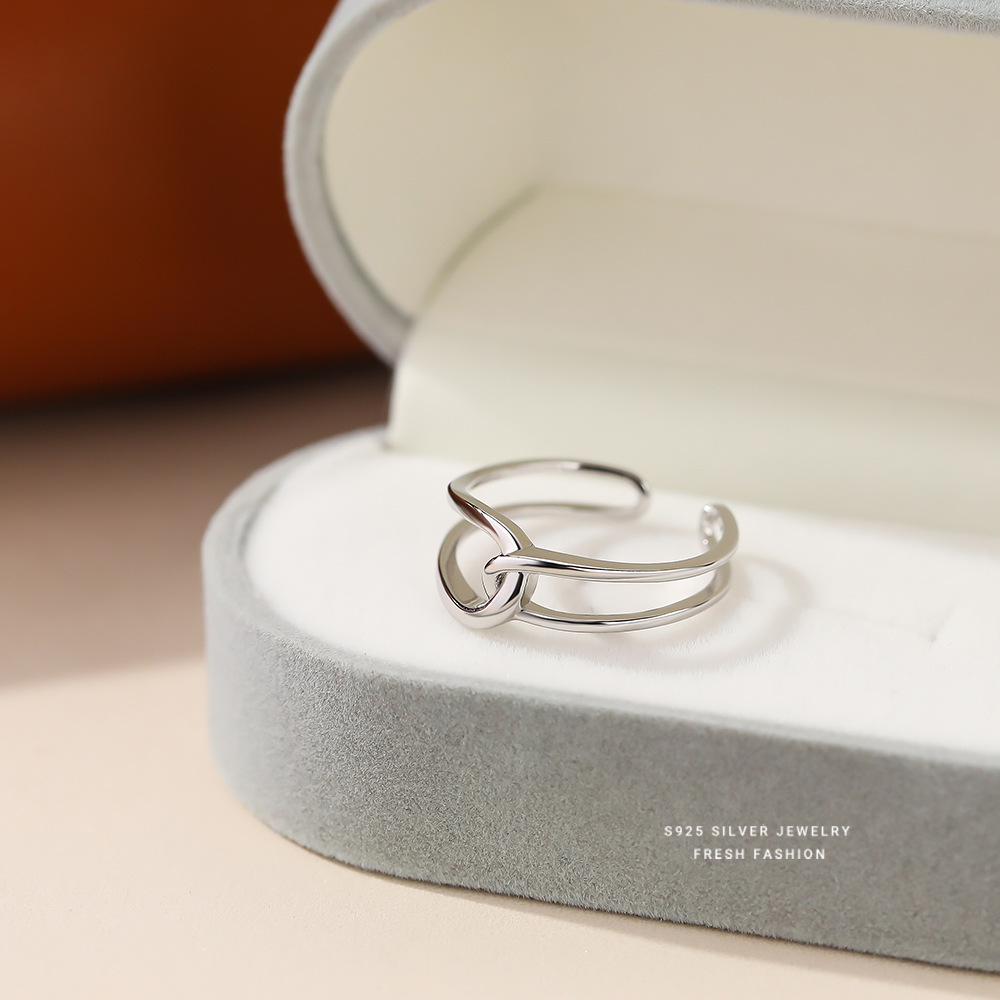 Fashion Rings S925 Sterling Silver Rings Jewelry Casual Design for Women