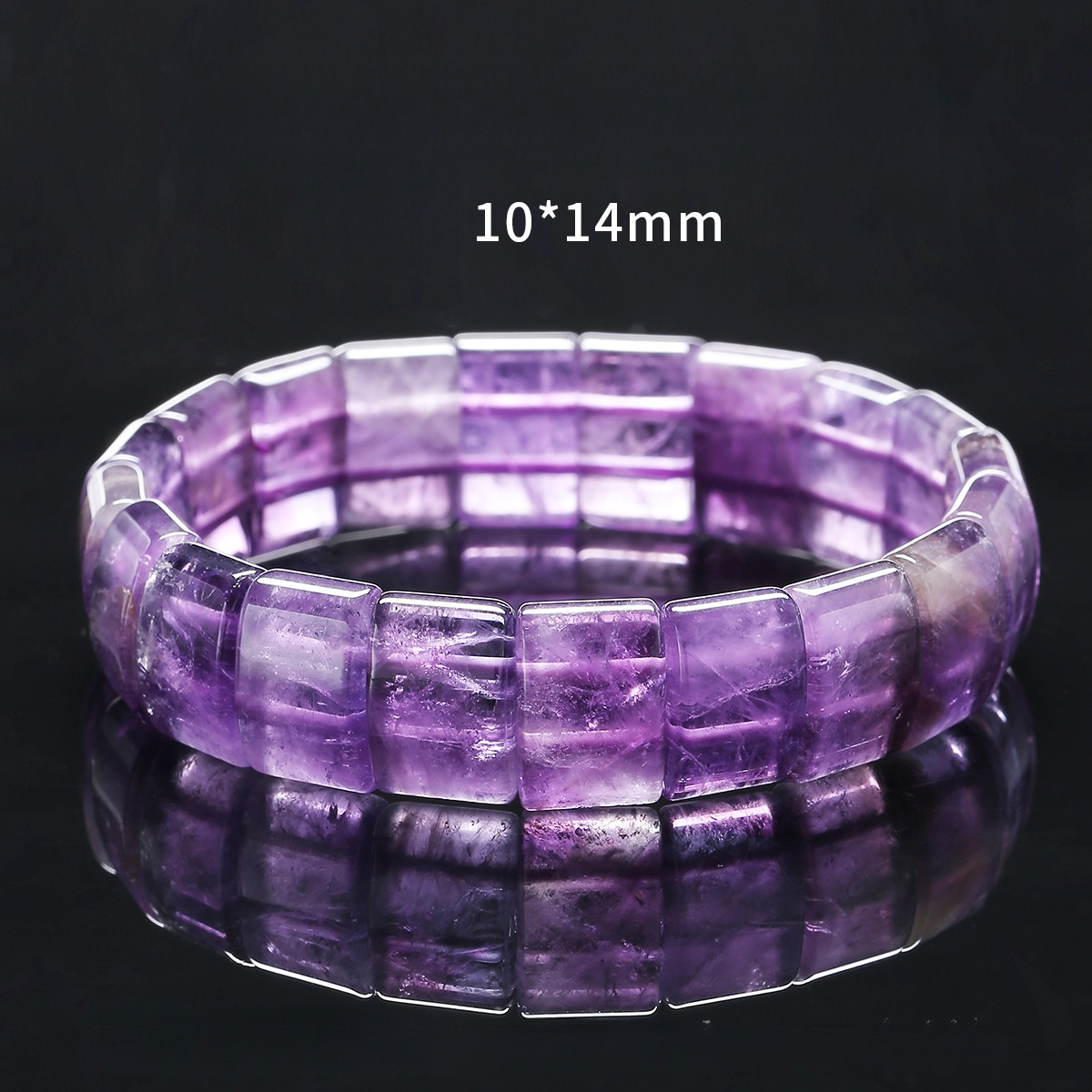 Multi-style Flat Bead Bracelet for Women Natural Semi Gemstone Crystal Beads Stretch Bracelet Factory Wholesale