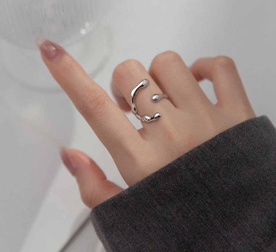 Fashion Rings 925 Sterling Silver Rings Jewelry with Baroque Pearl for Women