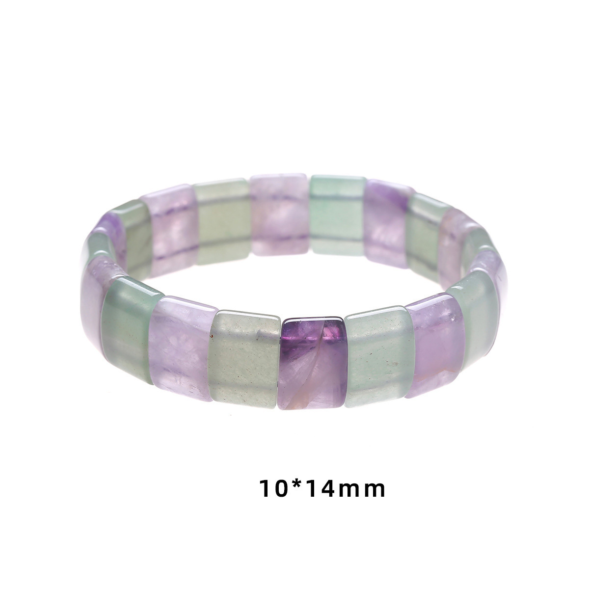 Multi-style Flat Bead Bracelet for Women Natural Semi Gemstone Crystal Beads Stretch Bracelet Factory Wholesale