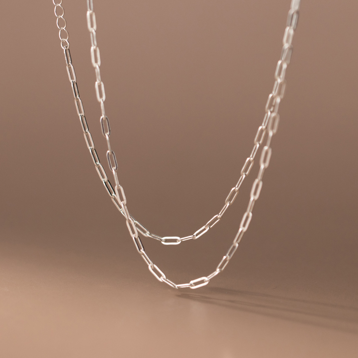 S925 Sterling Silver Chain Necklace Fashion Casual Style