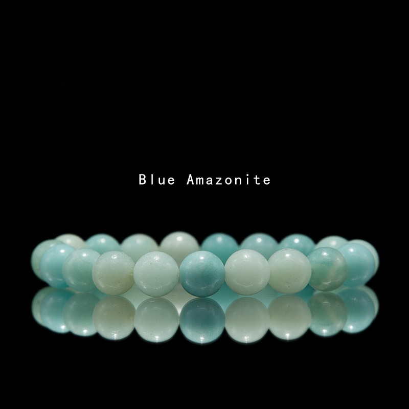 Stretch Bracelet for Women Men, Natural Gemstone Round Stone Crystal Beads for Beaded Elastic Bracelet