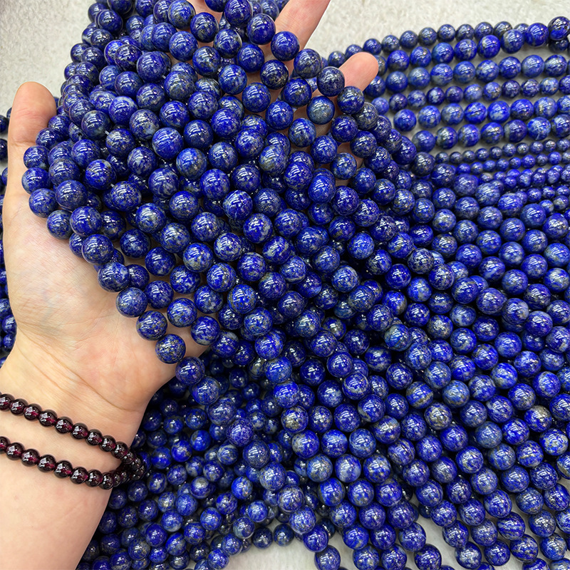 Natural Lapis Lazuli Round Loose Semi Gemstone Beads for Jewelry Making