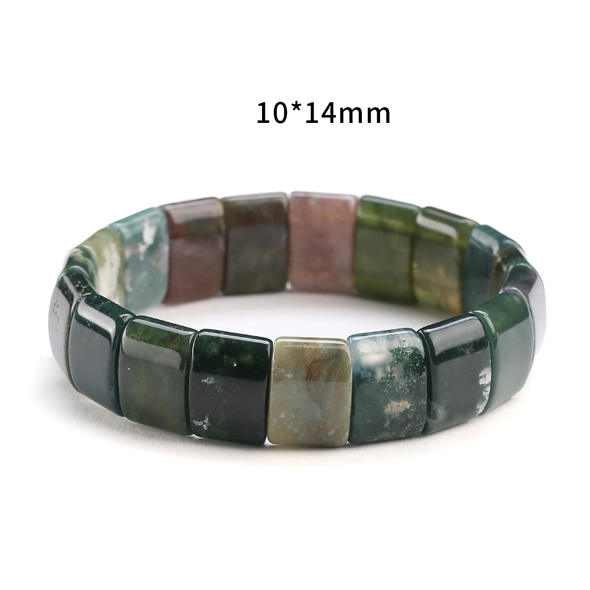 Multi-style Flat Bead Bracelet for Women Natural Semi Gemstone Crystal Beads Stretch Bracelet Factory Wholesale