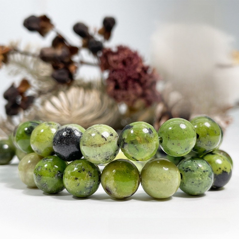 [Copy]Natural Chrysoprase  Round Loose Semi Gemstone Beads for Jewelry Making