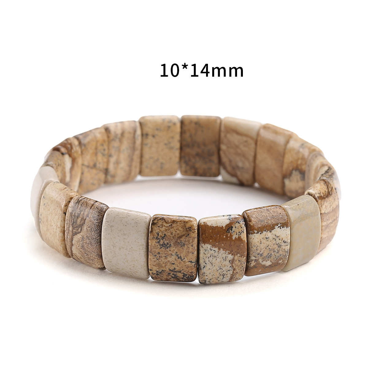 Multi-style Flat Bead Bracelet for Women Natural Semi Gemstone Crystal Beads Stretch Bracelet Factory Wholesale