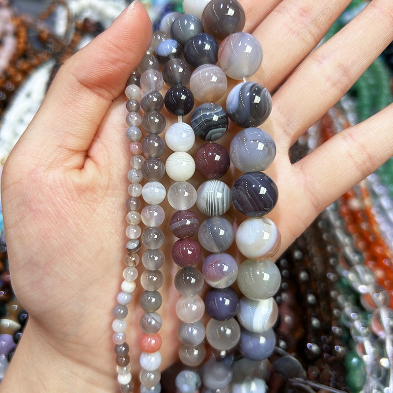 Natural Persian Gulf Agate Round Loose Semi Gemstone Beads for Jewelry Making