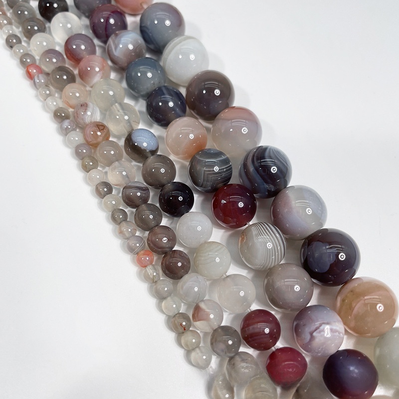 Natural Persian Gulf Agate Round Loose Semi Gemstone Beads for Jewelry Making