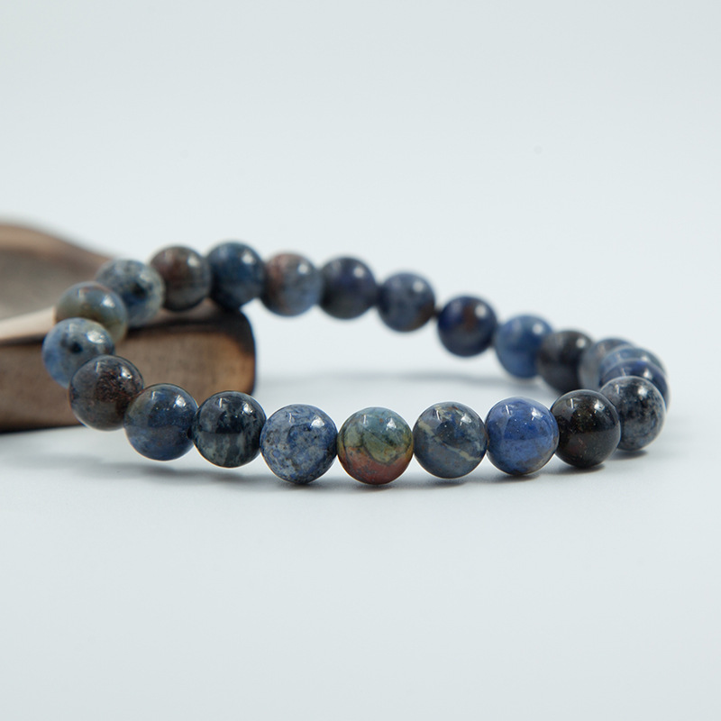 Sunset stone Bracelet for Women Natural Gemstone Round Stone Crystal Beads for Beaded Elastic Bracelet