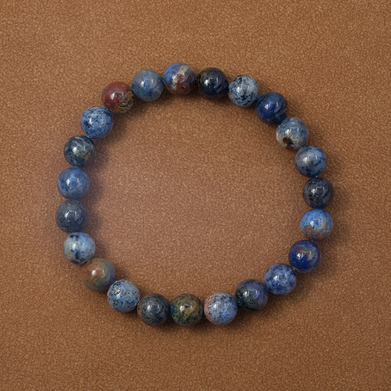 Sunset stone Bracelet for Women Natural Gemstone Round Stone Crystal Beads for Beaded Elastic Bracelet