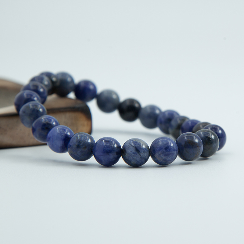 Sodalite Stretch Bracelet for Women Natural Gemstone Round Stone Crystal Beads for Beaded Elastic Bracelet
