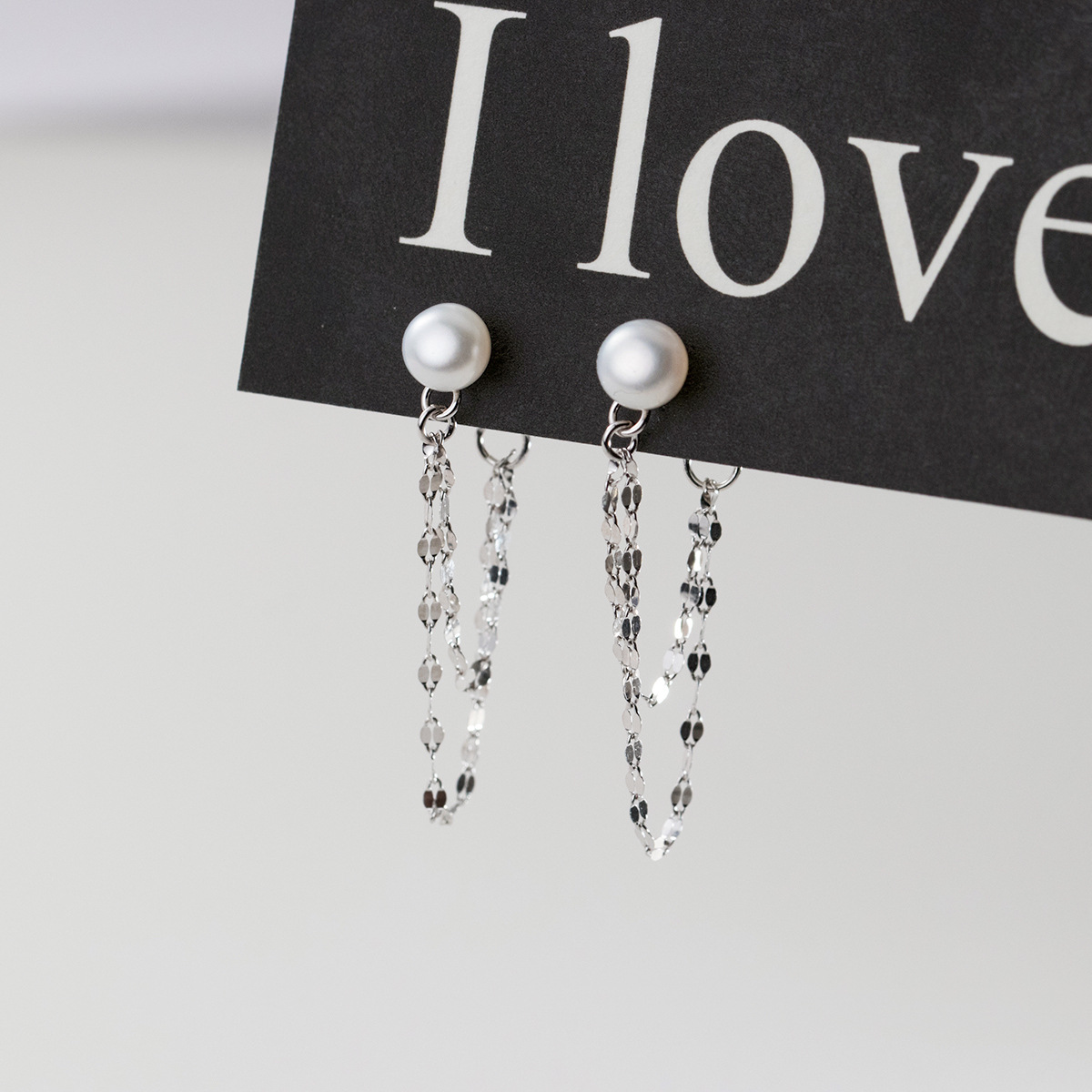 S925 Sterling Silver Drop Earrings with Freshwater Pearl Simple Design for Women